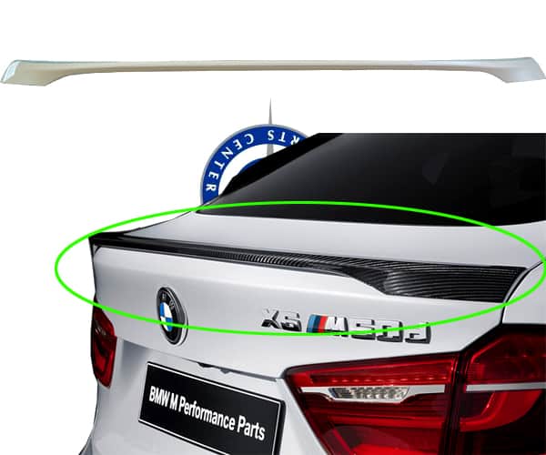 Trunk Spoiler M-Performance ABS for BMW X6 F16 2015-2019 models, Part Number 51622356919 Trunk Spoiler M-Performance ABS for BMW X6 F16 2015-2019 models, Part Number 51622356919